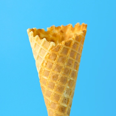 empty ice cream cone